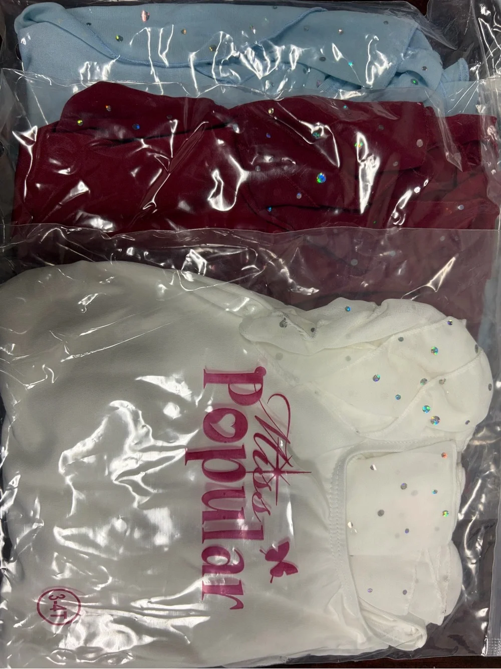 3 pack Glitter Dots Girls' Ballet Tutu